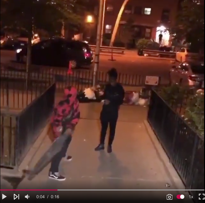 USA – 2020: Black Male casually hits Black Female in the face – in a potential fatal attack