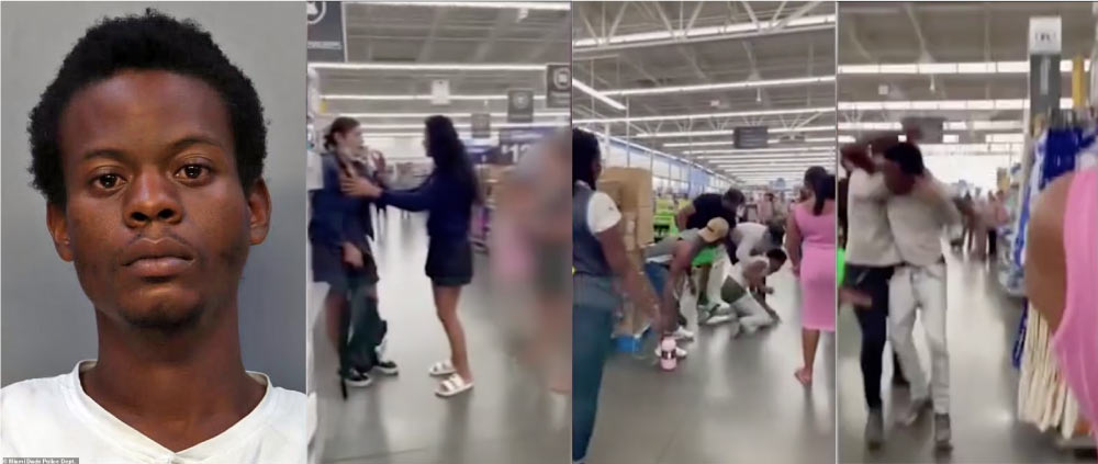 Black male sexually assaults White Female Customer in Walmart